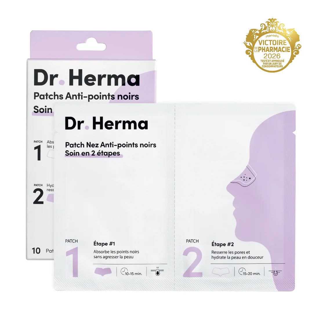 Dr Herma Two-Step Blackhead Nose Patches